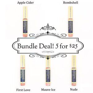 5 Lipsense Long Lasting Liquid Lip Color Bundle - All Sealed